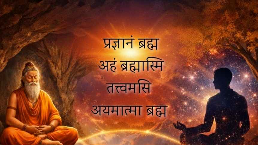 How do the Four Mahavakyas open the path to self-realization?